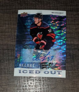2020-21 UD Allure Iced Out Blue Auto Hurricanes - ANDREI SVECHNIKOV !!!🔥🔥🔥
