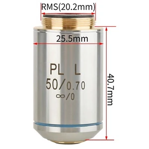 KOPPACE 50X Infinity Flat Field Achromatic Metallographic Objective , 20.2mm IF - Picture 1 of 7