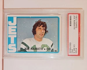 Tarjeta de fútbol americano 1972 Joe Namath #100 PSA6 New York Jets #6020 - Imagen 1 de 2