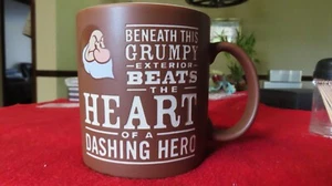 Disney Parks GRUMPY Coffee Mug Beneath GRUMPY Exterior Beats Heart Dashing Hero - Picture 1 of 4
