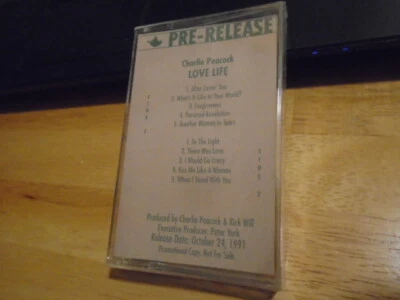 SEALED RARE PROMO Charlie Peacock CASSETTE TAPE Love Life christian rock 1991 ! - Image 1 of 2