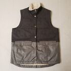 Carve Designs Down Wool Vest Size Small Gray Green Button Up Womens