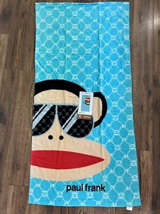 "Toalla de playa Paul Frank Target mono estampado azul 2010 nueva 30"" X 60""" - Imagen 1 de 6