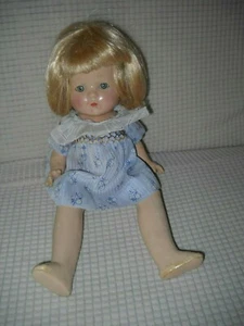 Muñeca de composición de 12" de R&B Nancy Lee Arranbee, ojos para dormir, rubia, antigua - Imagen 1 de 8