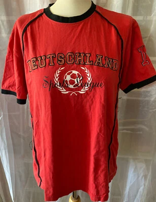 Camiseta Angelo Litrico tamanho G vermelha brilhante Alemanha Sports League - Imagem 1 de 4
