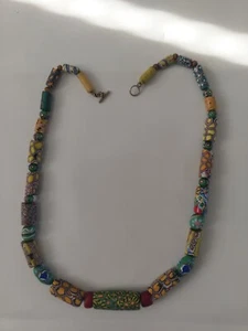 Antike venezianische MURRINE Millefiori Halskette aus dem 19. Jahrhundert Glaspe - Bild 1 von 3