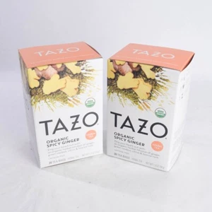 2 x Tazo Tee Bio würziger Ingwer Kräuter Koffeinfrei Grün Rooibos Ablaufdatum 7/25 - Bild 1 von 6