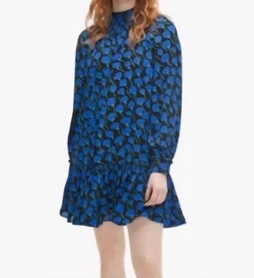 Vestido Kate Spade Poético Floral Azul Manga Larga Cambio Línea Principal XXL Nuevo $328 Foto 1 de 4