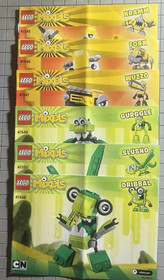 LEGO Mixels Instruction Manual Lot of 6 &ndash; 41545 Kramm to 41550 Slusho