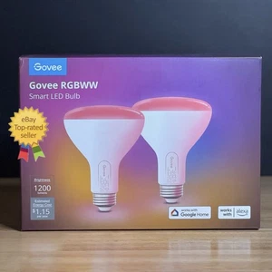 ⚡️NEW 2 Pack Govee H6010 RGBWW Smart LED Light Bulbs Dimmable Color ⚠️SEALED - Picture 1 of 5