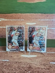 2023 Topps Series 1 - Silver Pattern Foil - #16 Nolan Gorman RC Cardinals (2x) - Picture 1 of 6