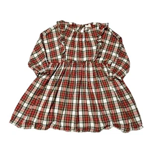 Crewcuts Snowy Stewart Tartan Plaid Dress Size 7  - Picture 1 of 6