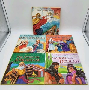 Great Bible Stories for Children 5 Book Set Baronet Books Solomon Moses Joseph - Picture 1 of 16