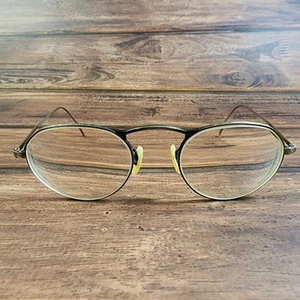 Oliver Peoples M 4XL AG Gold Tooled Round Eyeglasses FRAMES ONLY VTG - Picture 1 of 13