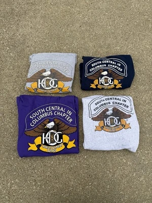 Harley Davidson Men’s XL LS Cotton T-Shirts Tees, Lot of 4, HOG Columbus, IN - Image 1 of 4