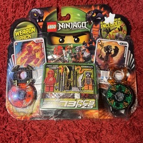 LEGO 9591 Ninjago Weapon Pack Minifig Chokun NRG Kai Ninja Spinner Battle NEW*