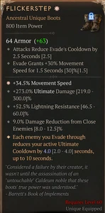 💥DIABLO 4💥SEASON 10💥Stiefel💥Flickerstep 1GA Movement Speed Perfect Aspect 4.0 - Bild 1 von 1