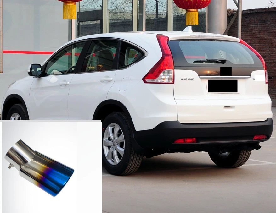 1X Punta de tubo de escape trasero azul para Honda CR-V CRV SS 2012-2015 Foto 1 de 4