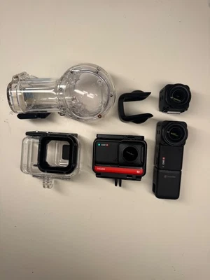 2 SETS of Insta360 ONE RS! + EXTRAS - Twin Edition Action Camera with 4K Lens  - Image 1 of 3