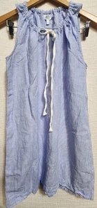 Haven Well Within Damen Kleid Gr. M blau ärmellos Midi maritim blau gestreift - Bild 1 von 6