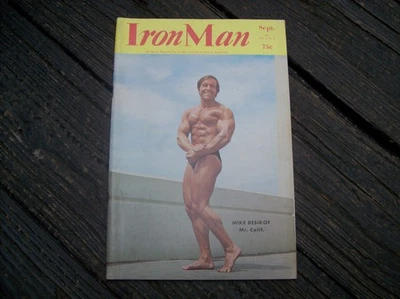 * vtg IRON MAN 1973 Vince Gironda BODYBUILDING lifting NAUTILUS OMNI MACHINES ad Foto 1 de 2