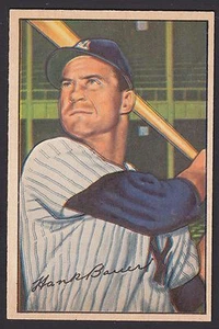 1952 Bowman #65 Henry Hank Bauer New York Yankees baseball card - Picture 1 of 2
