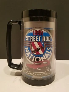 OKLAHOMA CITY 1991STREET ROD NATIONALS NSRA INSULATED STEINS MUGS CUP - Picture 1 of 6