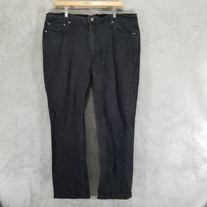 Jeans Levis 514 uomo 40x30 nero denim gamba dritta casual - Foto 1 di 11