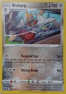 116/189 Bisharp Reverse Holo Astral Radiance Pokemon Karte - Bild 1 von 1