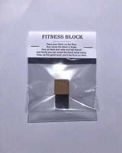 Novelty Fitness Block joke gift fun silly gag secret Santa Stocking filler Chris - Picture 1 of 2