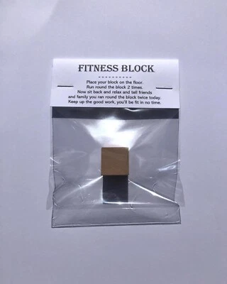 Novelty Fitness Block joke gift fun silly gag secret Santa Stocking filler Chris