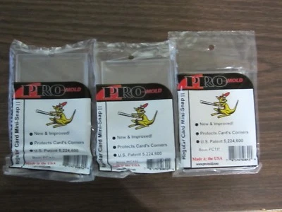 Pro-Mold # PC1 ii Regular Card Mini-Snap Tite Card Holder 20 pt, New 3 count lot - Image 1 of 3