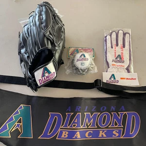 AZ DBacks Ball, Glove, Bat Bag Arizona Diamondbacks Inaugural Season 1998 - Picture 1 of 6