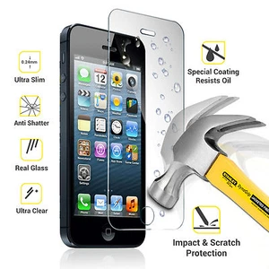 Premium New Real Tempered Glass Screen Protector for Apple iPhone 6 Plus 5.5" - Picture 1 of 3