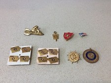 Lot of 14 American Legion Pins Moore Missileer Veterans  Iowa  50's & 60's