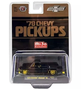 Camión Chevy Silverado 30 1978 1/64 M2 LE - negro semi brillante exclusivo de Chase Mijo - Imagen 1 de 2
