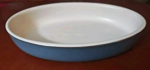 Denby English Stoneware Pottery Echo Blue 10 1/4” Oval Serving Baking Dish - Picture 1 of 3