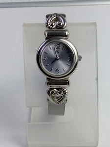 Reloj de cuarzo vintage para mujer Faded Glory Heart FY1075 tono plata - Imagen 1 de 19
