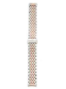 Michele 16 mm Serin Siebenglied Bicolor Edelstahl Uhrenarmband Band Strap - Bild 1 von 3