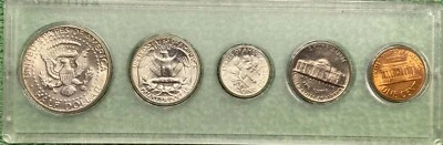 1964-D KENNEDY HALF MINT SET - UNC - IN HOLDER - L@@K AT PICTURES!!!!!  #6713 - Image 1 of 2