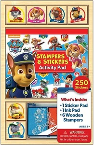 Paw Patrol Wooden 6 Stampers and 250 stickers Activity Set by Bendon - Picture 1 of 1
