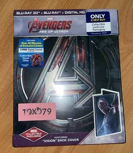 AVENGERS: AGE OF ULTRON 3D BEST BUY STEELBOOK VISION EDITION BRAND NEW - Picture 1 of 5