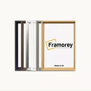 Black Rectangle Picture Frame Without Mount & Oslo Frames with White Mount - Picture 1 of 81