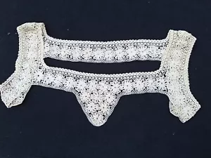 1910s Cream Crochet Edwardian Yoke - Picture 1 of 16