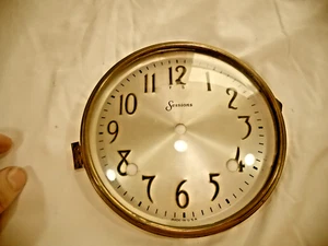 Vintage Sessions Mantle Winding Clock Face & Bezel For Repairs Parts 6-1/2” - Picture 1 of 7
