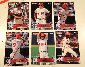 6 TOPPS PHILLIES 1980 WORLD SERIES TEAM CARDS from NAT'L BASEBALL CARD DAY (NEW) - Picture 1 of 2