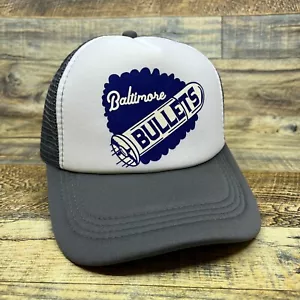 Basketballkappe Defunct Baltimore Bullets Unisex Truckermütze grau Druckknopflasche - Bild 1 von 8