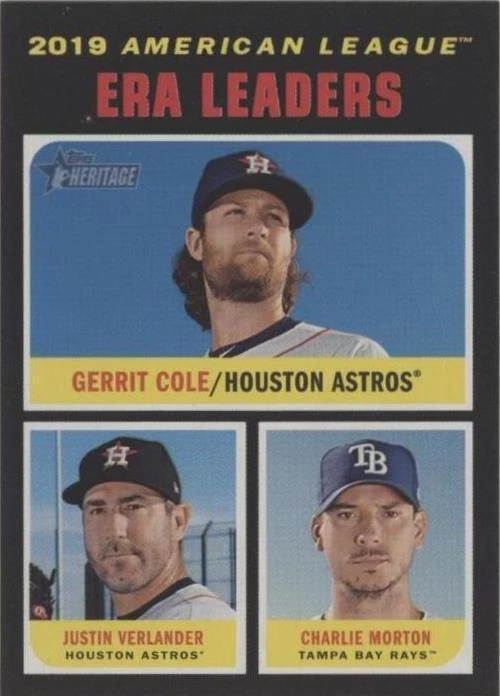 2020 Topps Heritage - Charlie Morton Gerrit Cole Justin Verlander #67