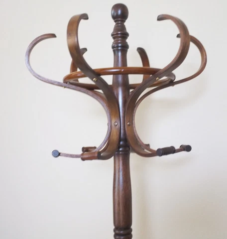 Mid Century Modern bentwood and solid wood coat/hat/umbrella stand Cover