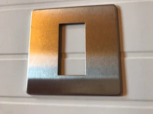 Lightwave RF Switch Socket Plate Cover 1-Gang SS Stainless Steel - Picture 1 of 1